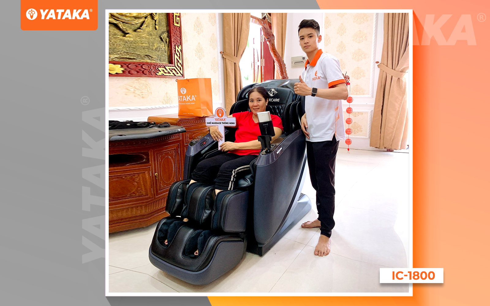 Ghế massage IC-1800 tại ghế massage Tân Phú