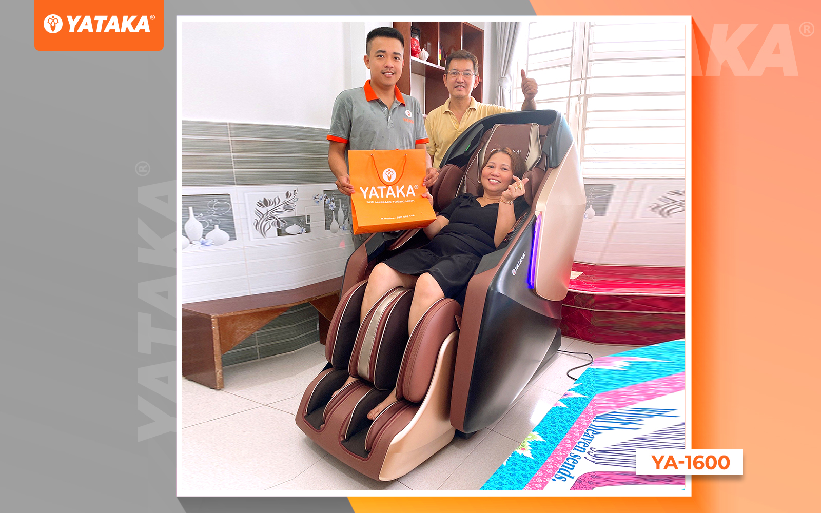 Ghế massage YA-1600 tại ghế massage YATAKA Tân Phú