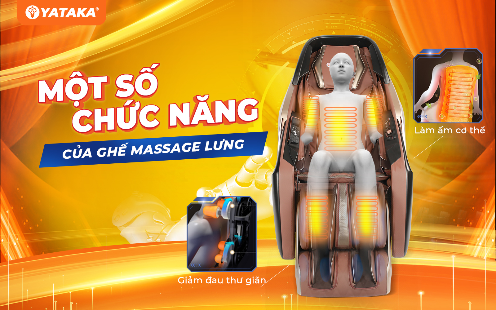 Các chức năng của ghế massage Lưng
