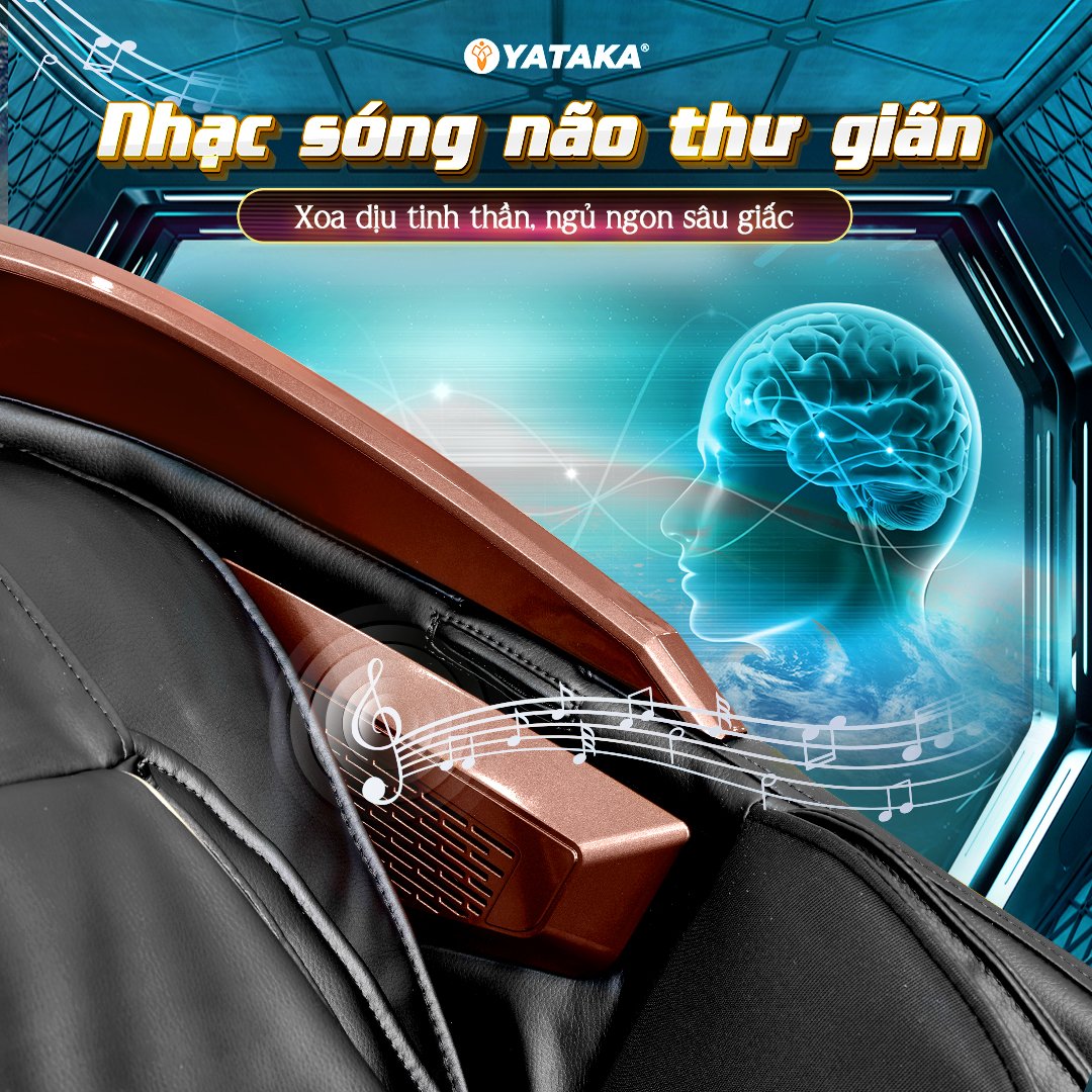 Nhạc sóng não trên ghế massage cao cấp YA-6868