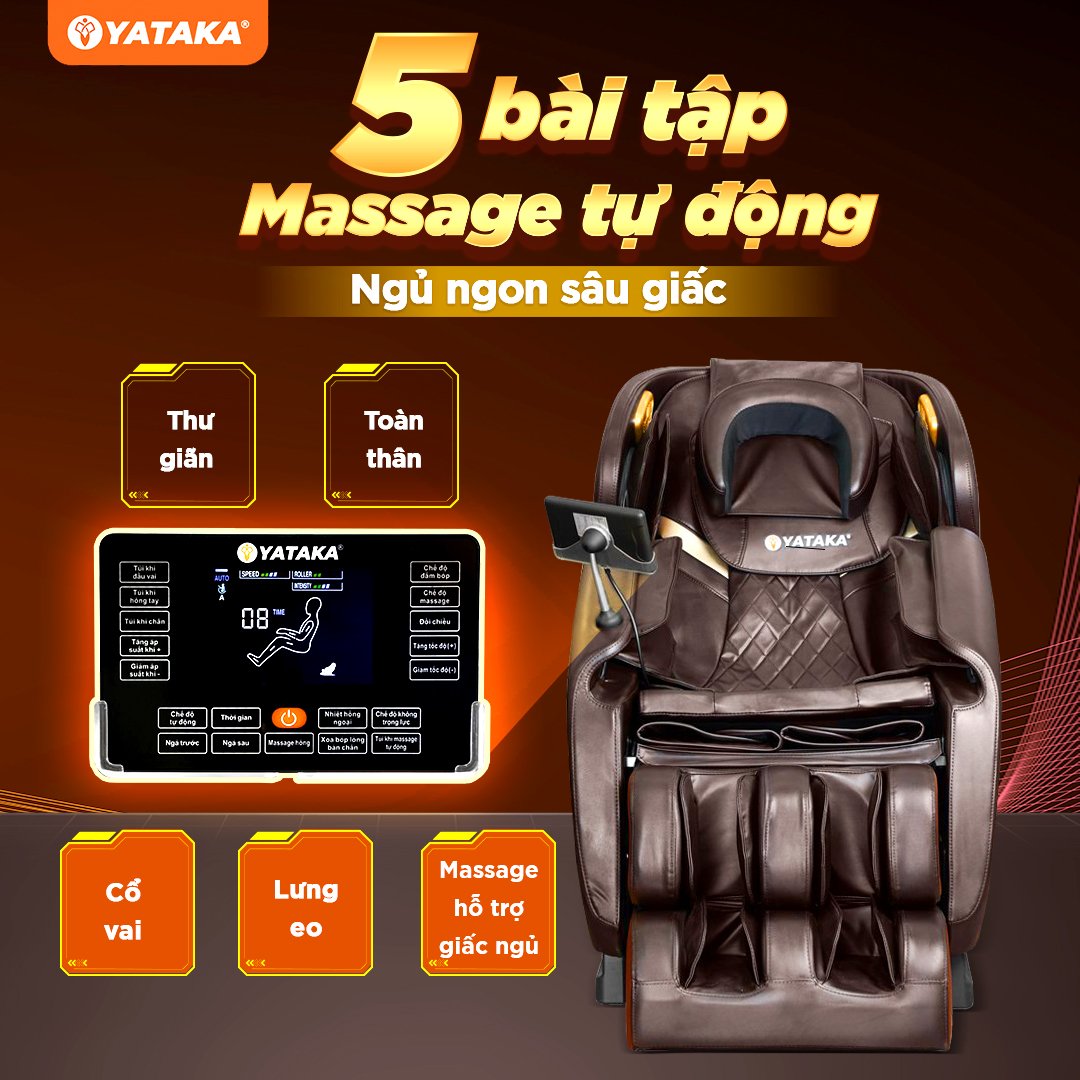Ghế massage toàn thân YA-300 5 bài tập massage tự động