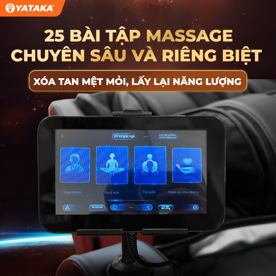 Ghế massage cao cấp YA-1200 25 bài tập massage