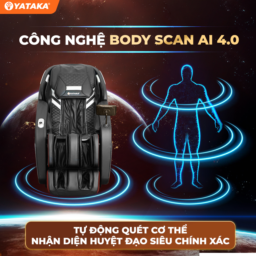 Ghế massage cao cấp YA-1200 chức năng body scan