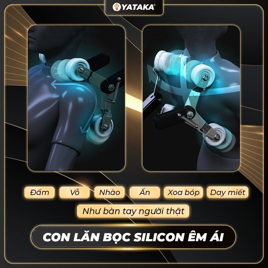 Bi lăn massage di chuyển trên ghế massage thông minh YA-588