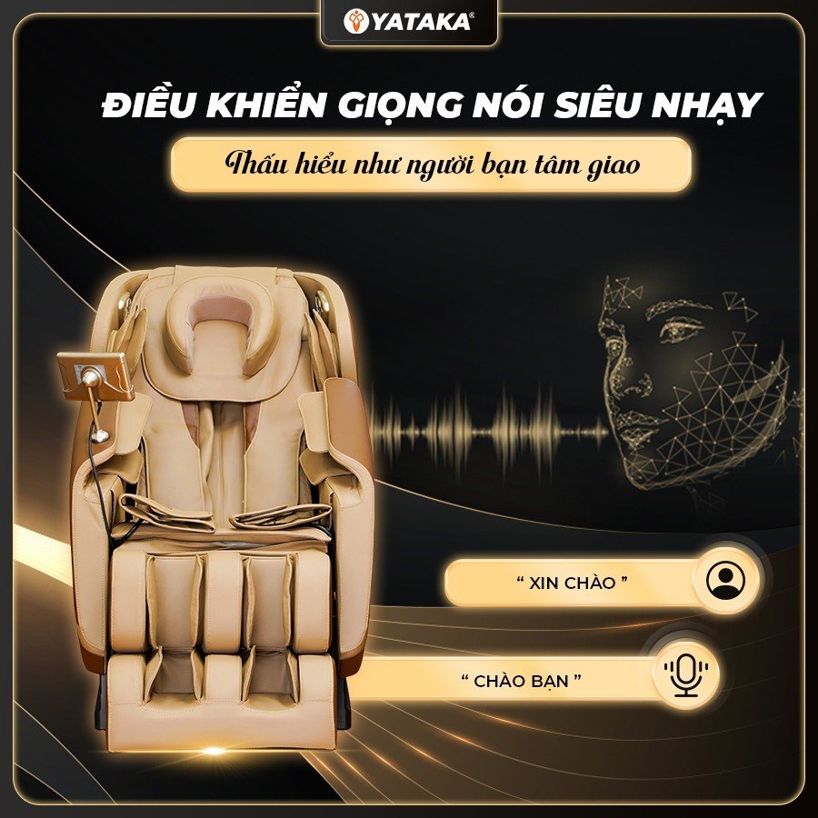 Chức năng điều khiển giọng nói trên ghế massage thông minh YA-588