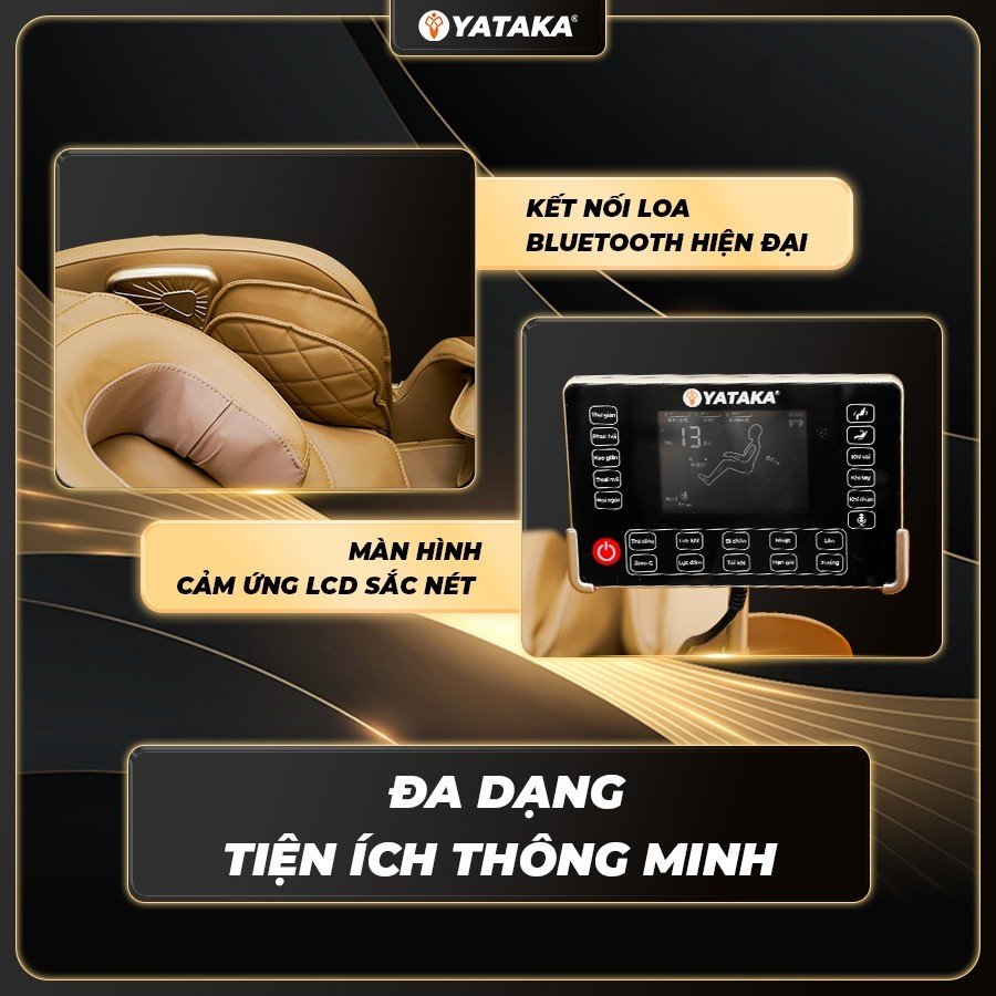 Đa dạng tiện ích thông minh trên ghế massage YA-588