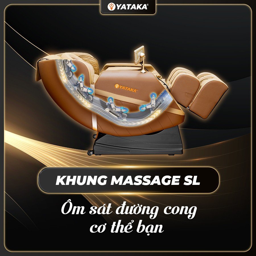 Khung massage SL trên ghế massage thông minh YA-588