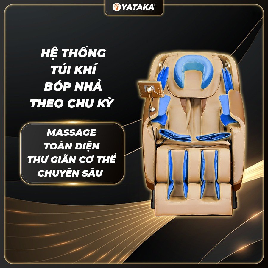 Hệ thống túi khí toàn thân trên ghế massage thông minh YA-588
