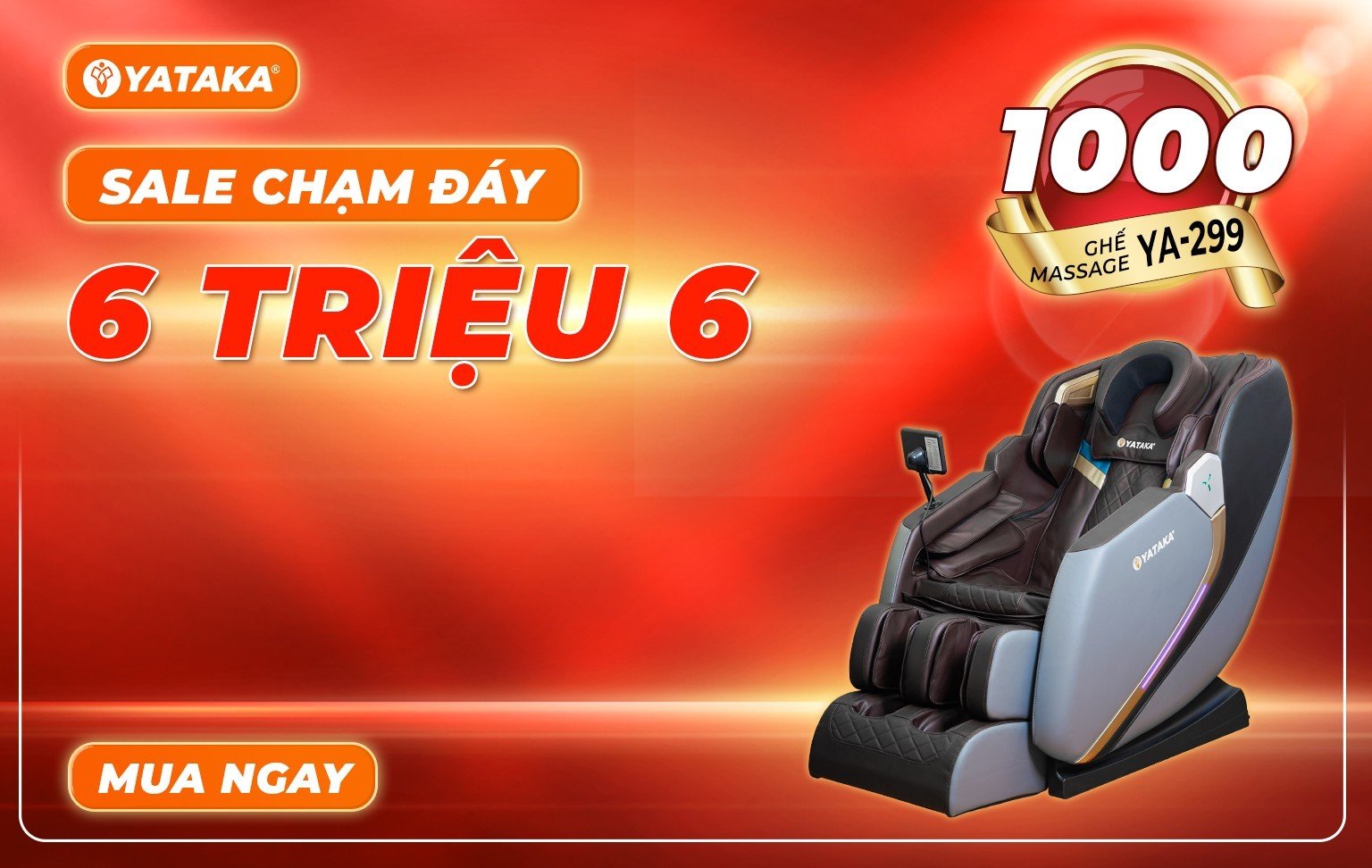 MỪNG SINH NHẬT YATAKA - 1000 GHẾ MASSAGE YA-299 GIẢM CHẠM ĐÁY CHỈ CÒN 6 TRIỆU 6 13 sinh nhat yataka 1 1