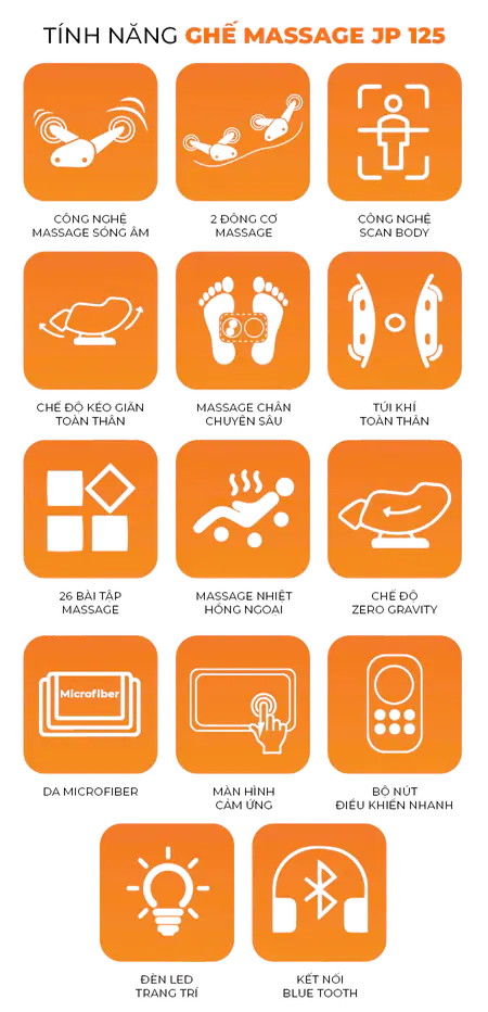 Ghế Massage Nhật Bản JP-125